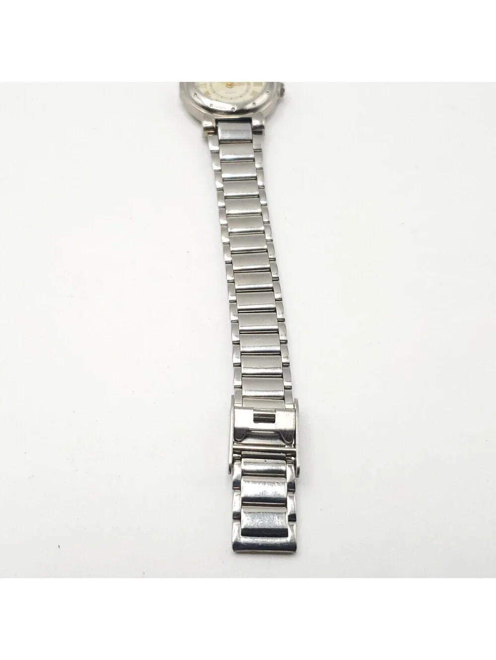 Avon Womens Quartz Watch 24mm Silver Tone Adjustable Band New Battery